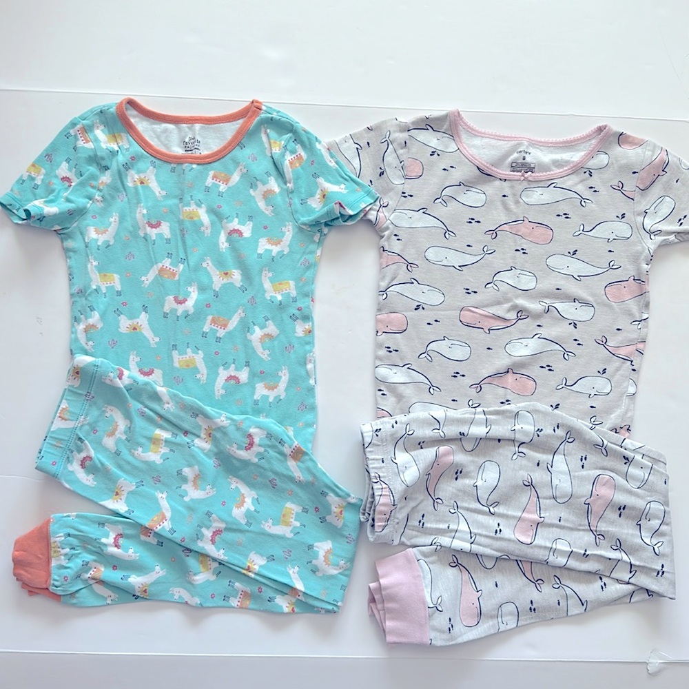 Girls sz8 4pcs pajama bundle